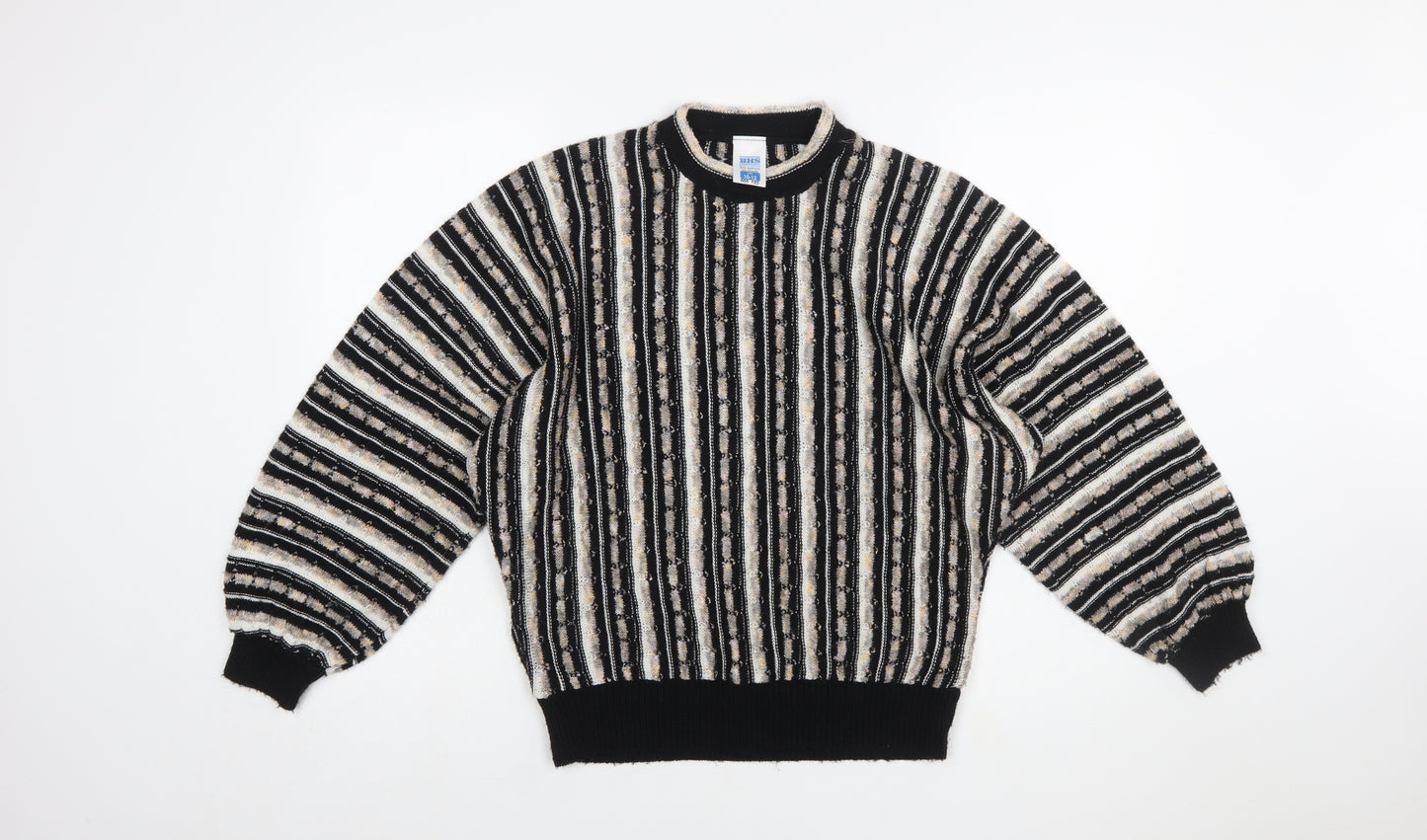 BHS Womens Multicoloured Striped Acrylic Knit Jumper Size 10-12