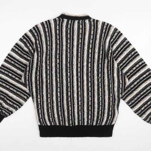 BHS Womens Multicoloured Striped Acrylic Knit Jumper Size 10-12