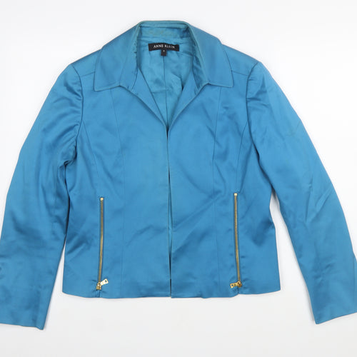 Anne Klein Women's Blue Size 12 Tailored Suit Jacket