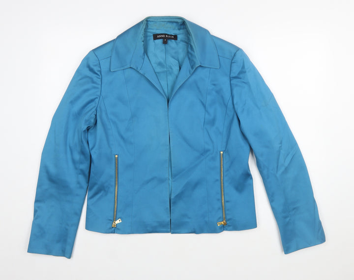 Anne Klein Women's Blue Size 12 Tailored Suit Jacket
