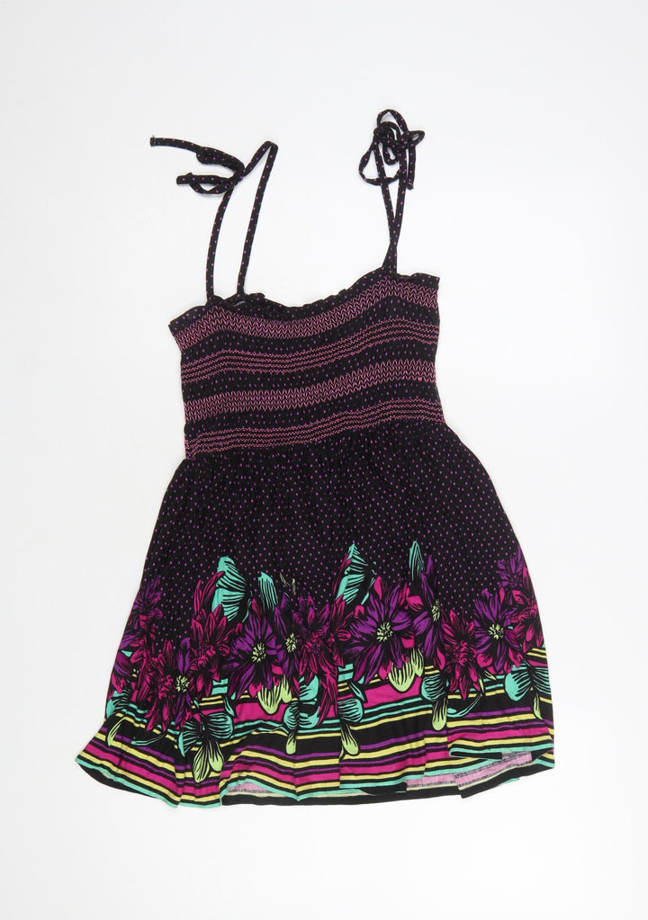 Oasis Women's Multicoloured Floral Viscose Camisole Top Size 10