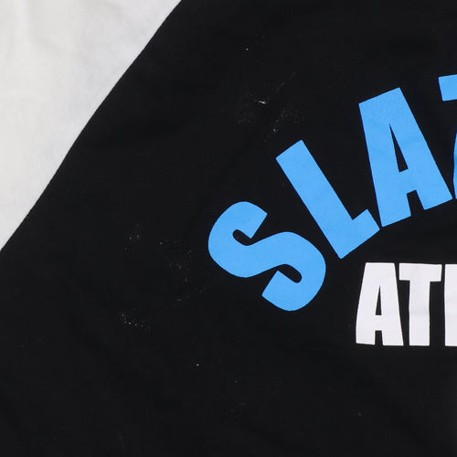Slazenger Men's Black & White Athletic Dept Logo T-Shirt Size L