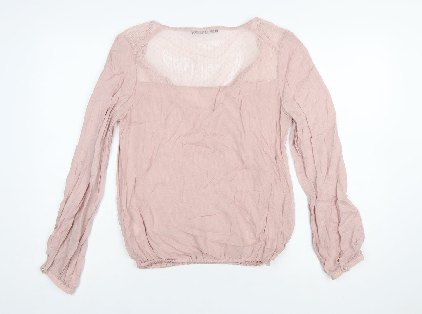Atmosphere Women Pink Viscose Long Sleeve Tunic Blouse Size 12