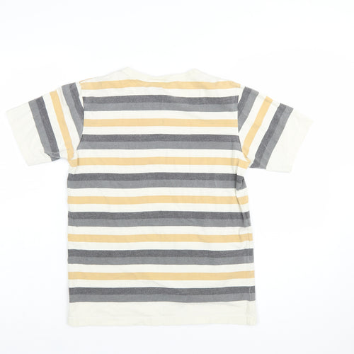 Chargers Outfitters Women's Multicoloured Striped Cotton T-Shirt S
