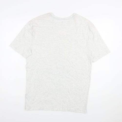 Marks and Spencer Men's Grey Papa Bear Graphic Cotton T-Shirt Small
