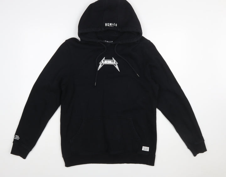 Homies Marbella Men's Black Pullover Hoodie M Graphic Fleece