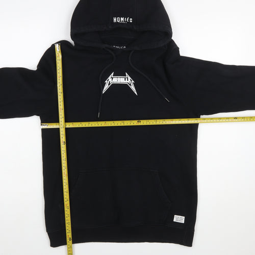 Homies Marbella Men's Black Pullover Hoodie M Graphic Fleece