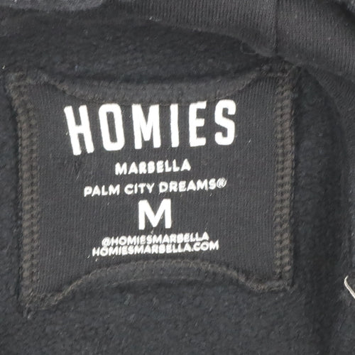 Homies Marbella Men's Black Pullover Hoodie M Graphic Fleece