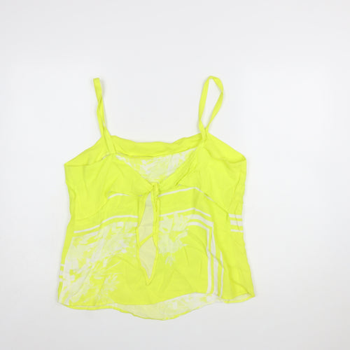 Mint Velvet Women's Yellow Floral Chiffon Camisole Top Size 14