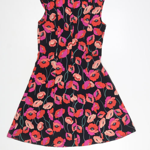 F&F Women’s Multicoloured Floral Sleeveless A-Line Dress Size 6