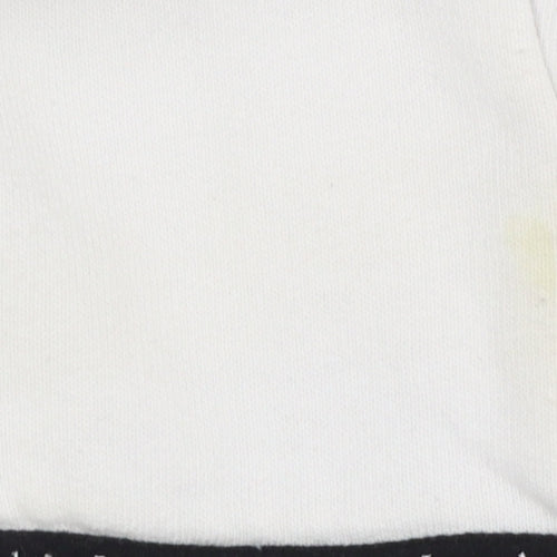 Prè London Men's White Pullover Hoodie Large Logo Graphic