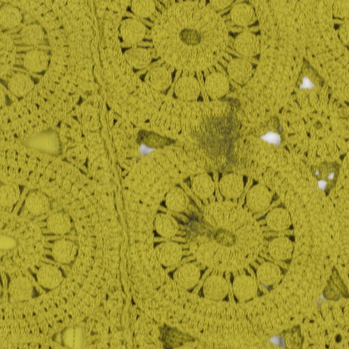 Next Women Green Crochet Cotton Midi Pencil Skirt Size M