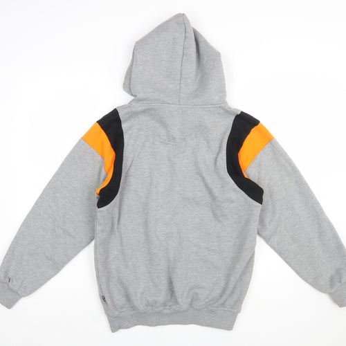 Kukri Mens Grey Hoodie Wilmslow Hockey Graphic Pullover 2XS