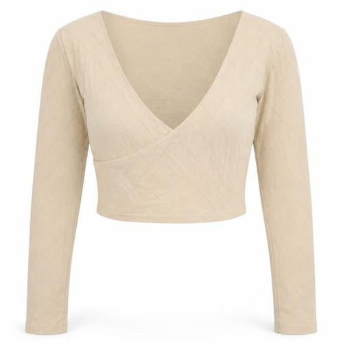 Urban Outfitters Women Beige V-Neck Knit Pullover Jumper Size M
