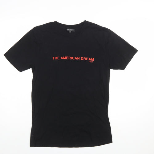Jasper Cunningham Men's Black XS Graphic Crew Neck T-Shirt