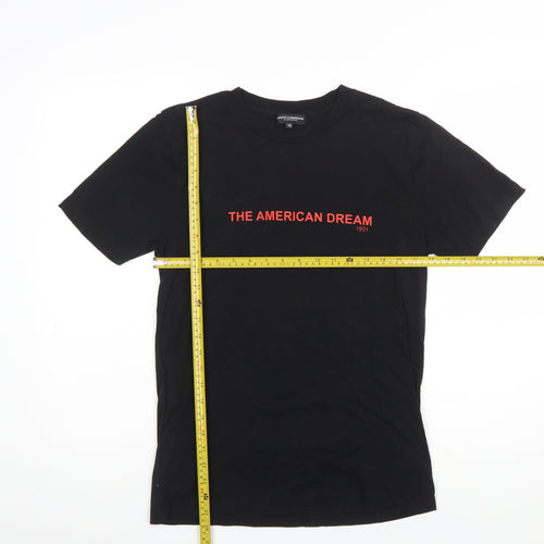 Jasper Cunningham Men's Black XS Graphic Crew Neck T-Shirt