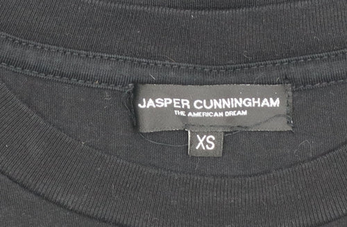 Jasper Cunningham Men's Black XS Graphic Crew Neck T-Shirt
