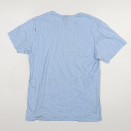 Gildan Women's Blue Funny Graphic T-Shirt Small Cotton Casual