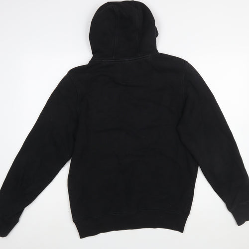 Everton Men Black S Pullover Hoodie Fleece Graphic Print