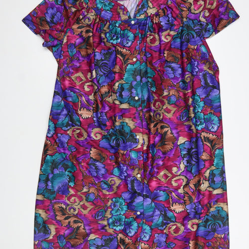 Collections Women’s Multicoloured Floral Shift Dress Size 18