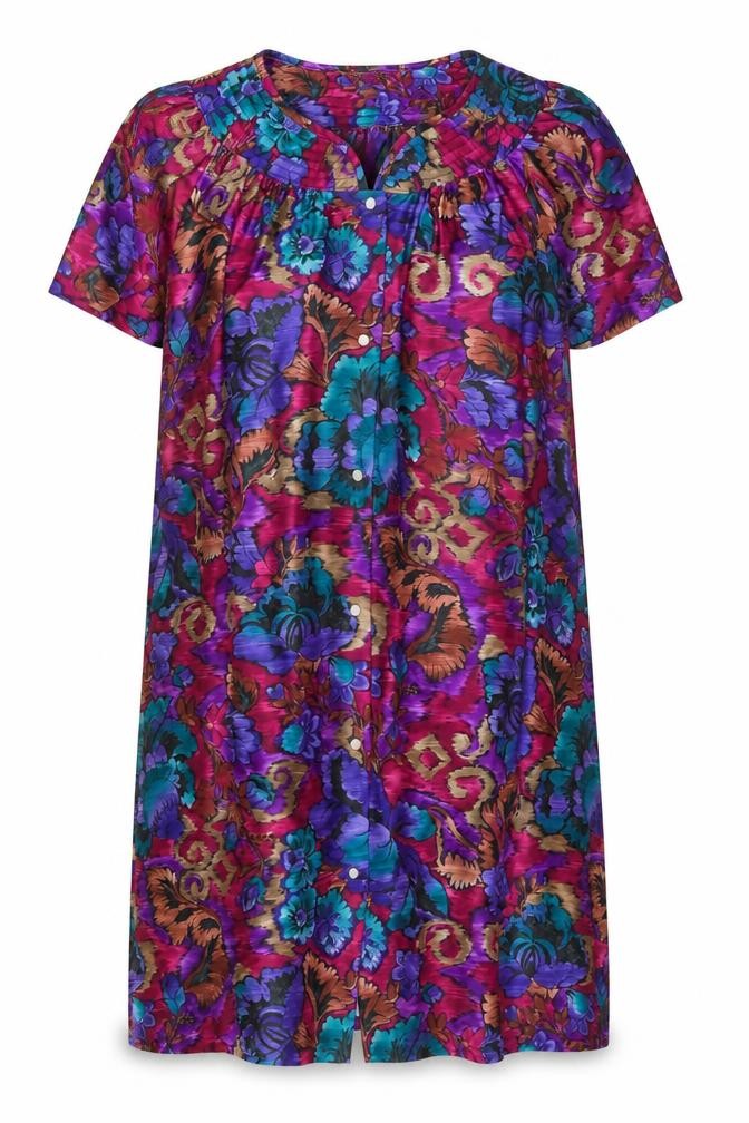 Front view of Collections Women’s Multicoloured Floral Shift Dress, size UK 18