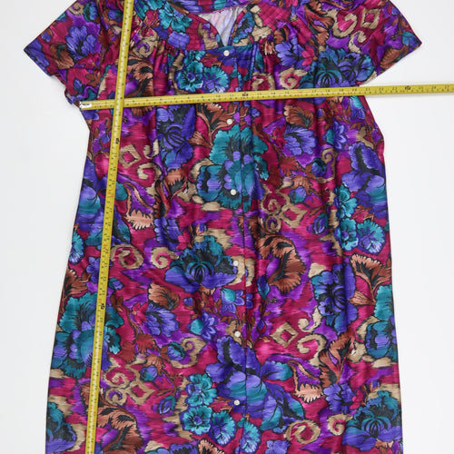 Collections Women’s Multicoloured Floral Shift Dress Size 18