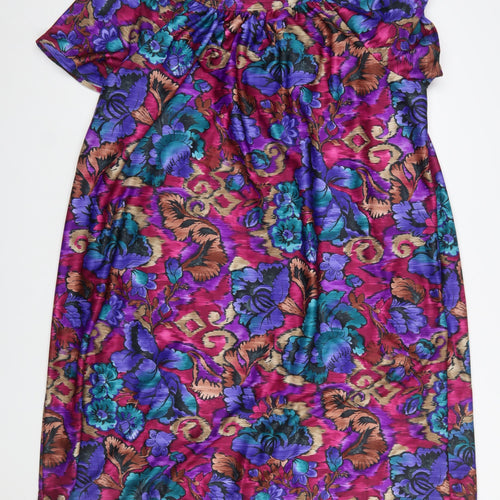 Collections Women’s Multicoloured Floral Shift Dress Size 18