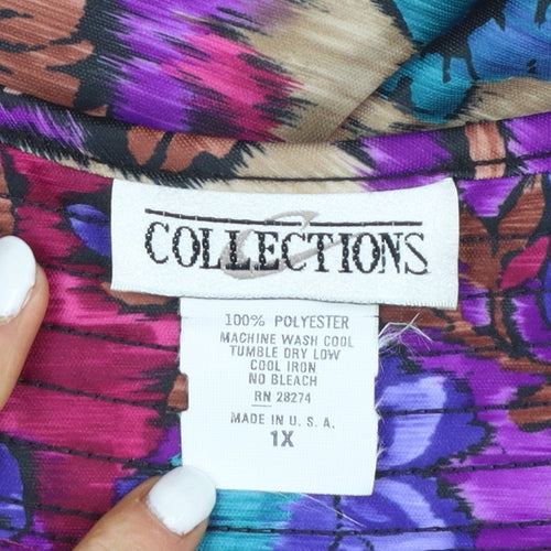 Collections Women’s Multicoloured Floral Shift Dress Size 18