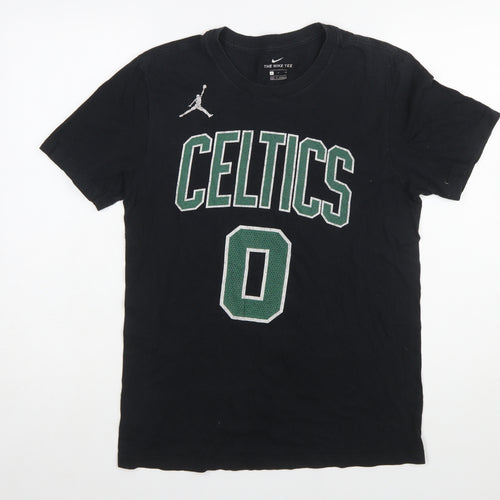 Nike Men's Black Celtics T-Shirt S Jordan Sports Basketball Tee