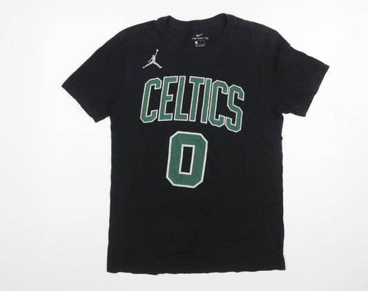 Nike Men's Black Celtics T-Shirt S Jordan Sports Basketball Tee