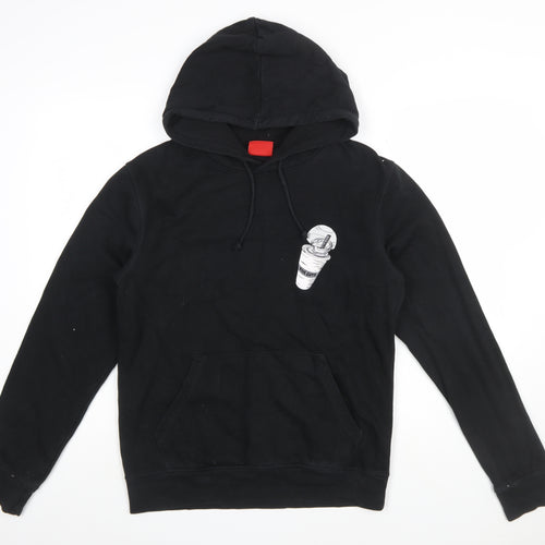 Five Guys Mens Black XS Pullover Hoodie Graphic Print