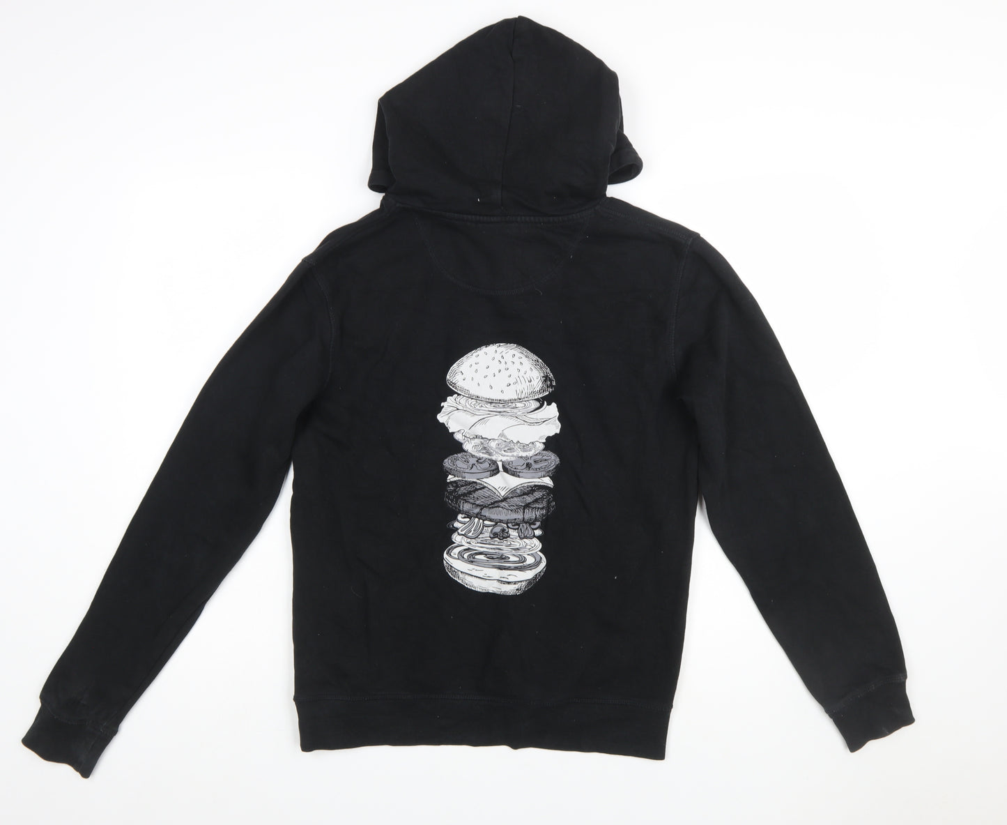 Five Guys Mens Black XS Pullover Hoodie Graphic Print