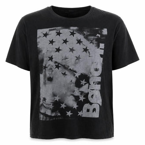 Bench Mens Black XL Graphic Print Crew Neck T-Shirt