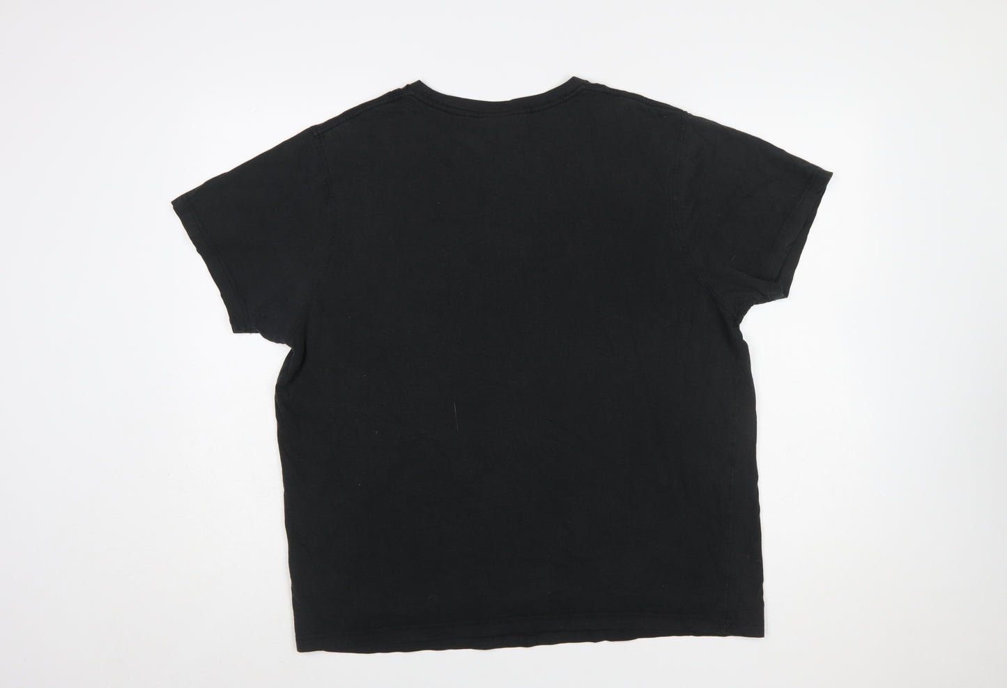 Bench Mens Black XL Graphic Print Crew Neck T-Shirt