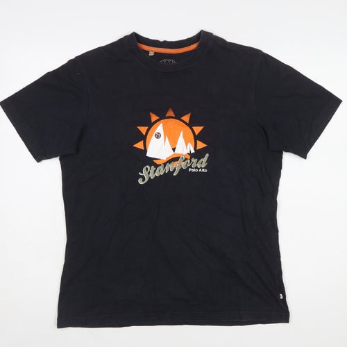 Monsoon Women’s Black Graphic Cotton T-Shirt Size M