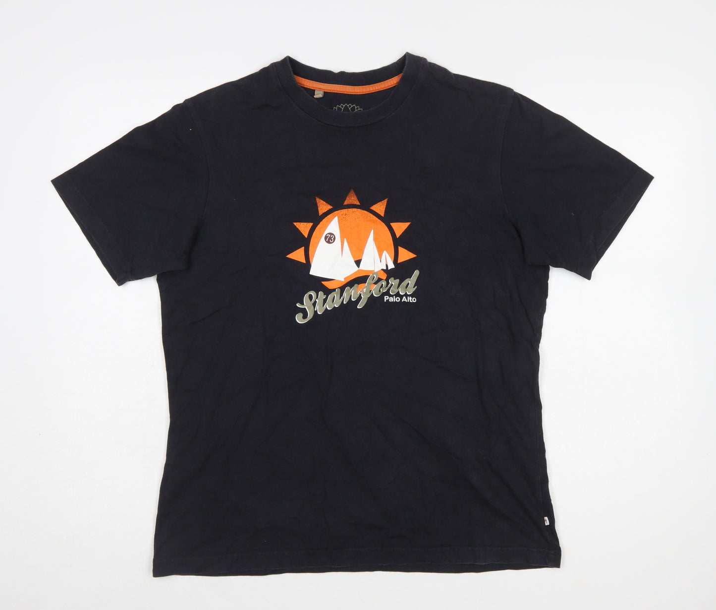 Monsoon Women’s Black Graphic Cotton T-Shirt Size M