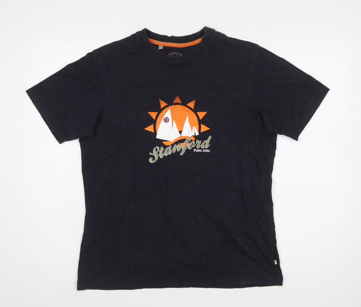 Monsoon Women’s Black Graphic Cotton T-Shirt Size M