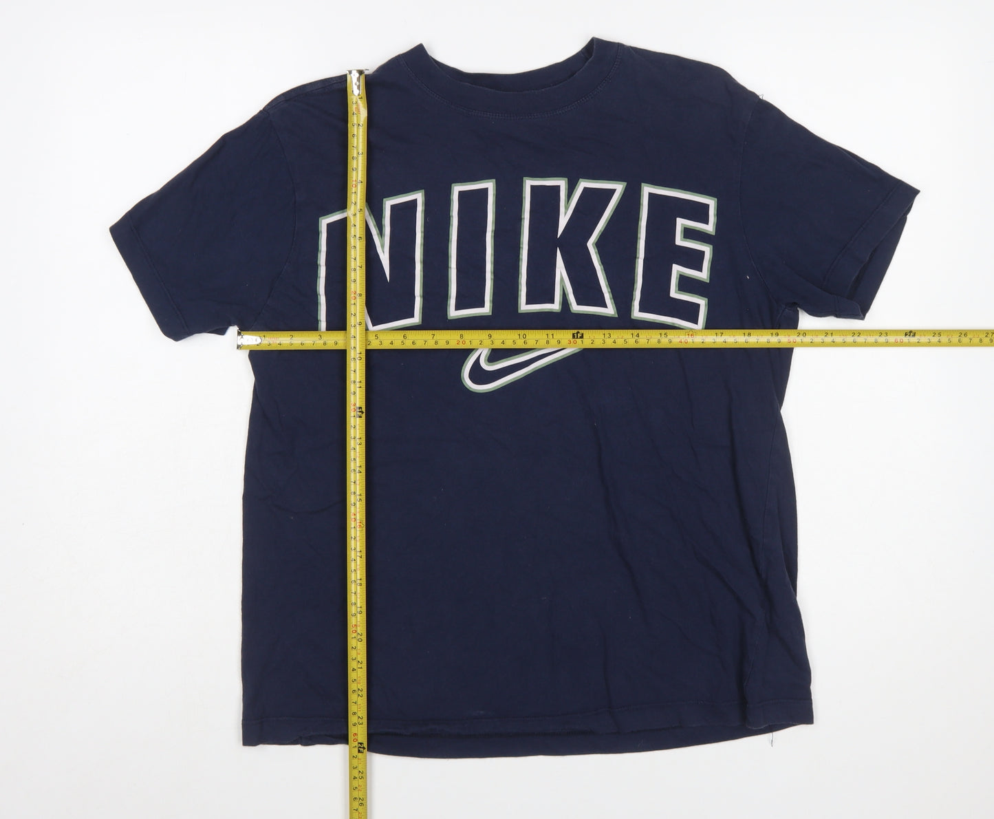 Nike Men's Blue Small Regular Fit Graphic Sports T-Shirt