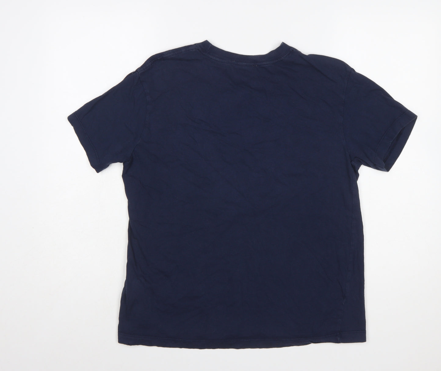 Nike Men's Blue Small Regular Fit Graphic Sports T-Shirt