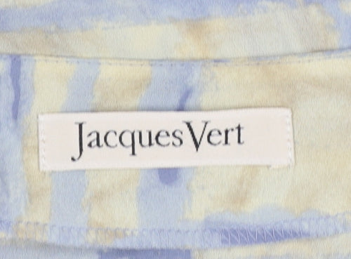 Jacques Vert Womens Multicoloured Size 14 Polyester V-Neck Blouse