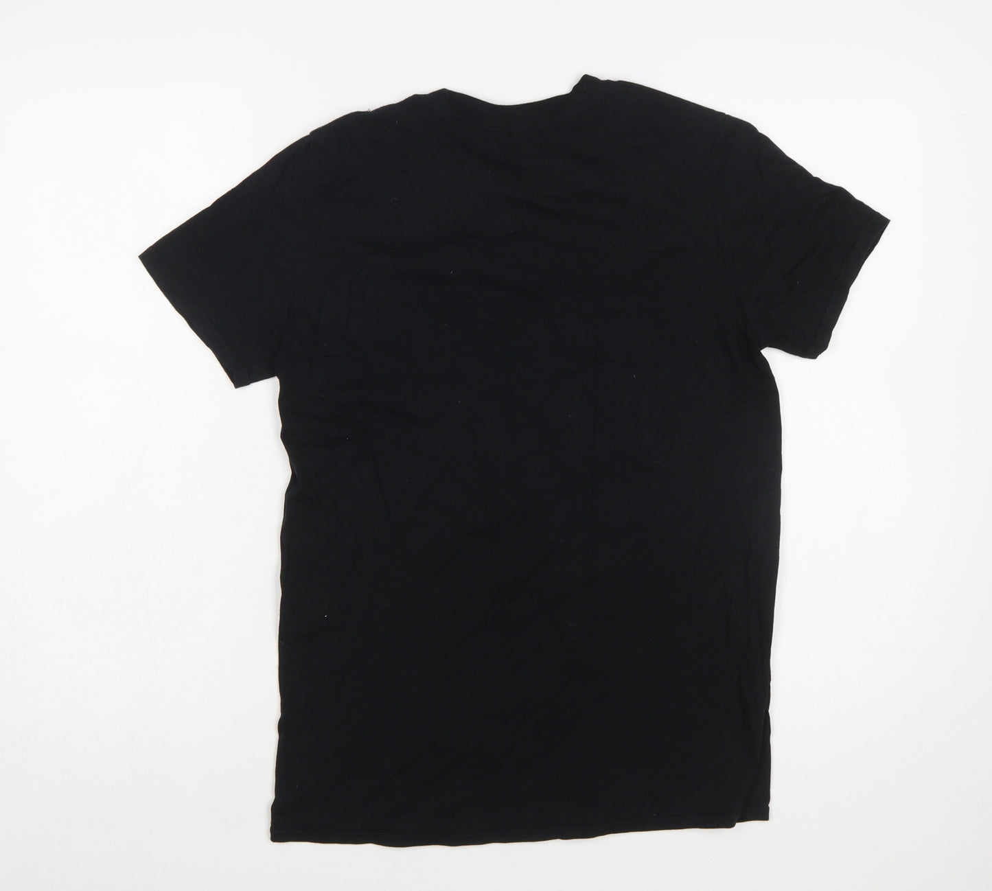 boohooMAN Men's Black OFFICIAL Graphic Cotton T-Shirt Size S