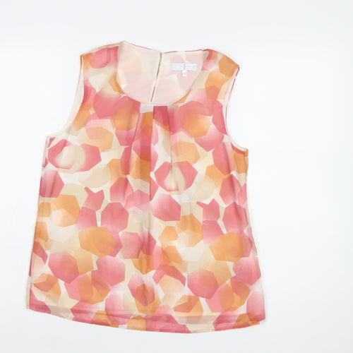 Jasper Conran Women’s Multicoloured Sleeveless Chiffon Blouse Size 10