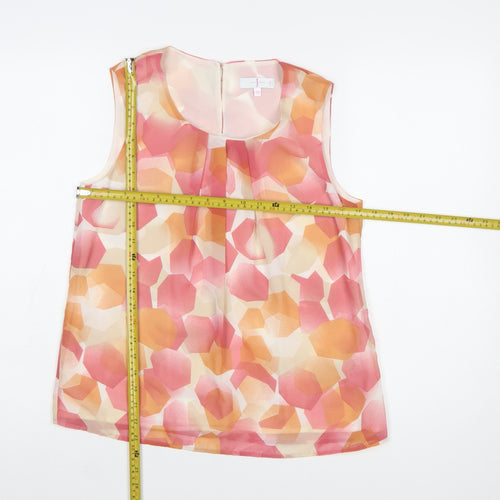 Jasper Conran Women’s Multicoloured Sleeveless Chiffon Blouse Size 10