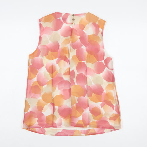 Jasper Conran Women’s Multicoloured Sleeveless Chiffon Blouse Size 10