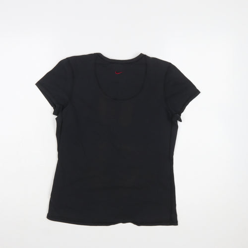 Nike Women's Black Crew Neck Fit Dry Sports T-Shirt Size M