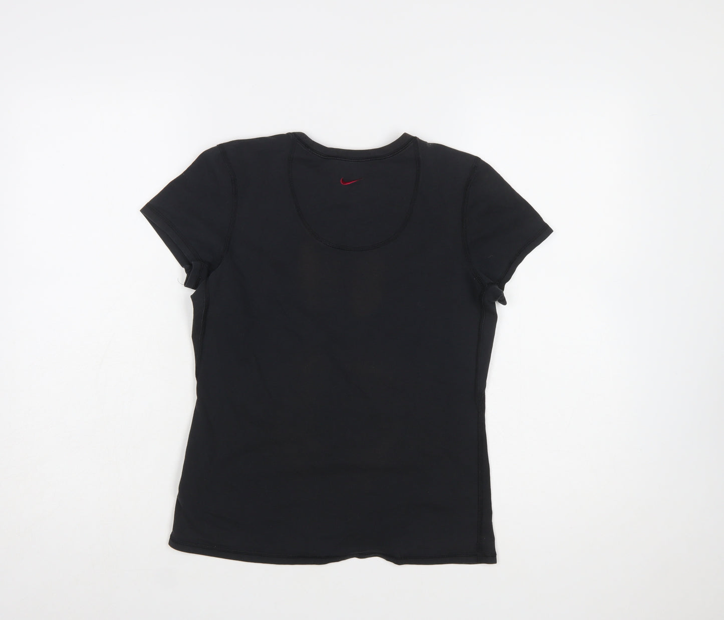 Nike Women's Black Crew Neck Fit Dry Sports T-Shirt Size M