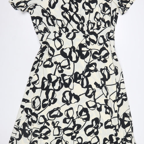 Marks and Spencer Women’s Black Floral Fit & Flare Dress Size 20