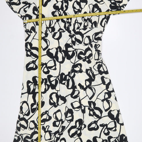 Marks and Spencer Women’s Black Floral Fit & Flare Dress Size 20