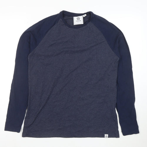 TOG24 Women's Blue Long Sleeve Raglan Crew Neck T-Shirt Size 12