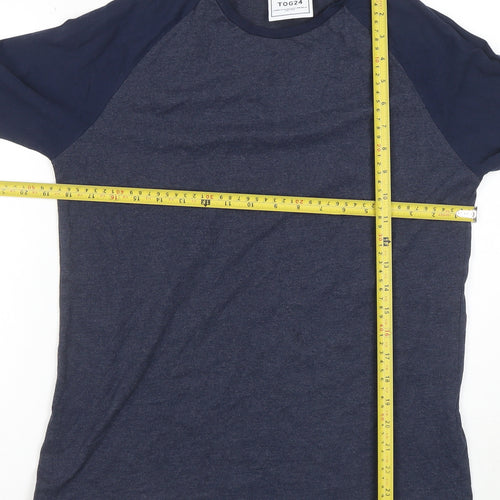 TOG24 Women's Blue Long Sleeve Raglan Crew Neck T-Shirt Size 12